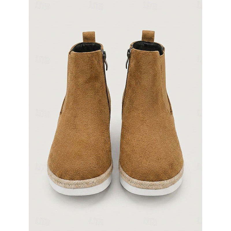 Wedge Ankle Boots, Women's Cozy Fit