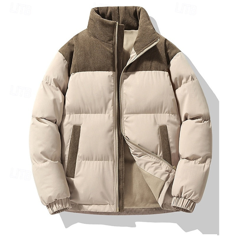 Men's Insulated Stand-Collar Puffer Jacket