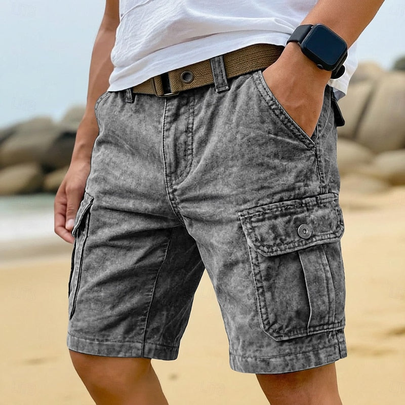 Rugged Cargo Shorts for Men, Plus Size