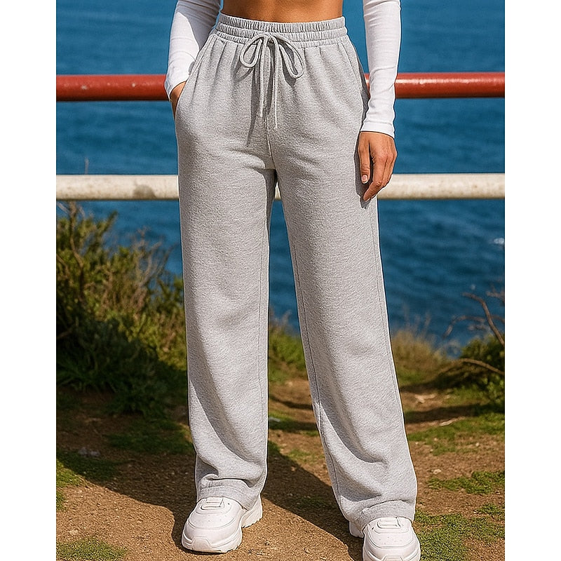 Relaxed Wide-Leg Lounge Pants for Women