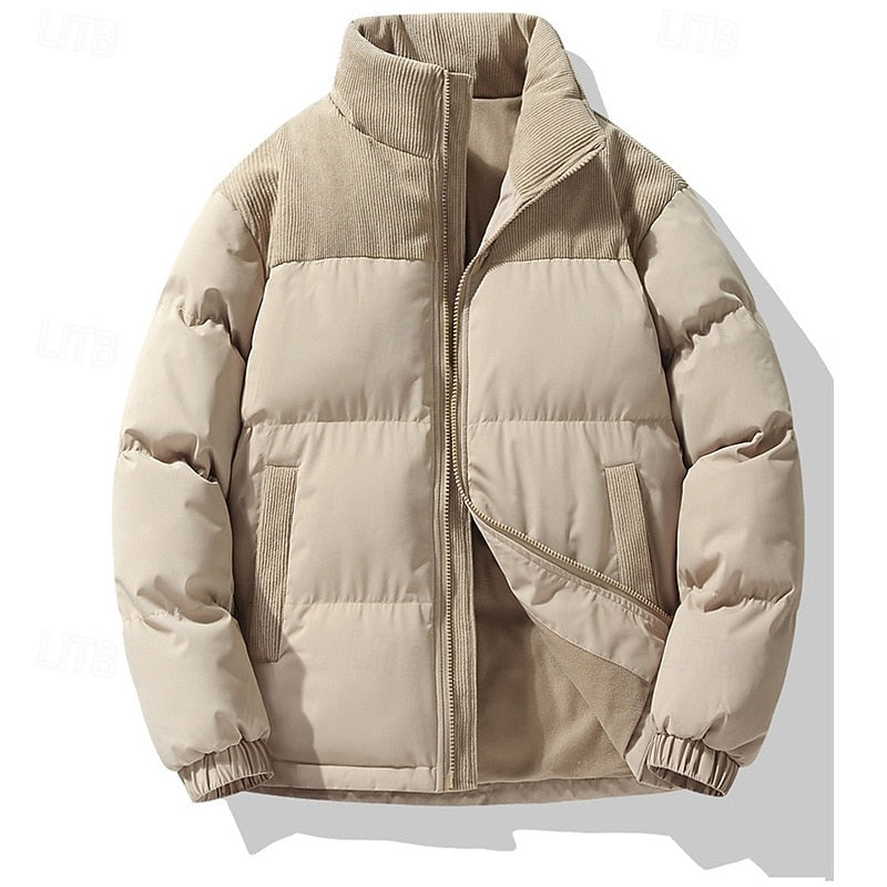 Men's Insulated Stand-Collar Puffer Jacket