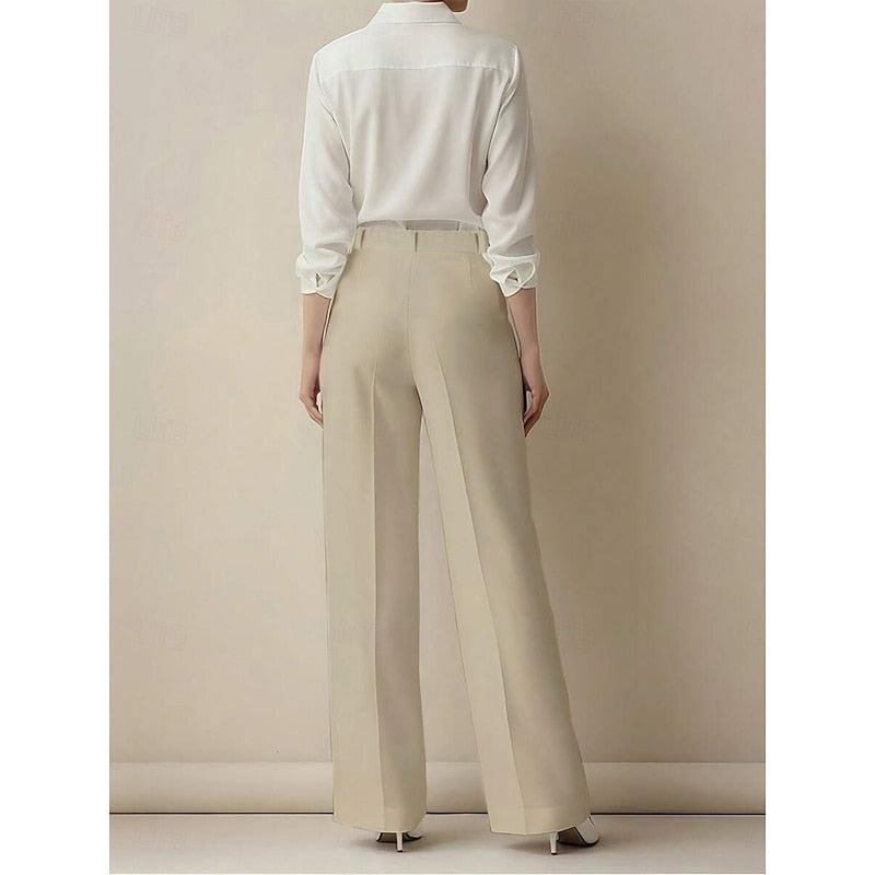 High-Waist Tailored Trousers for Women