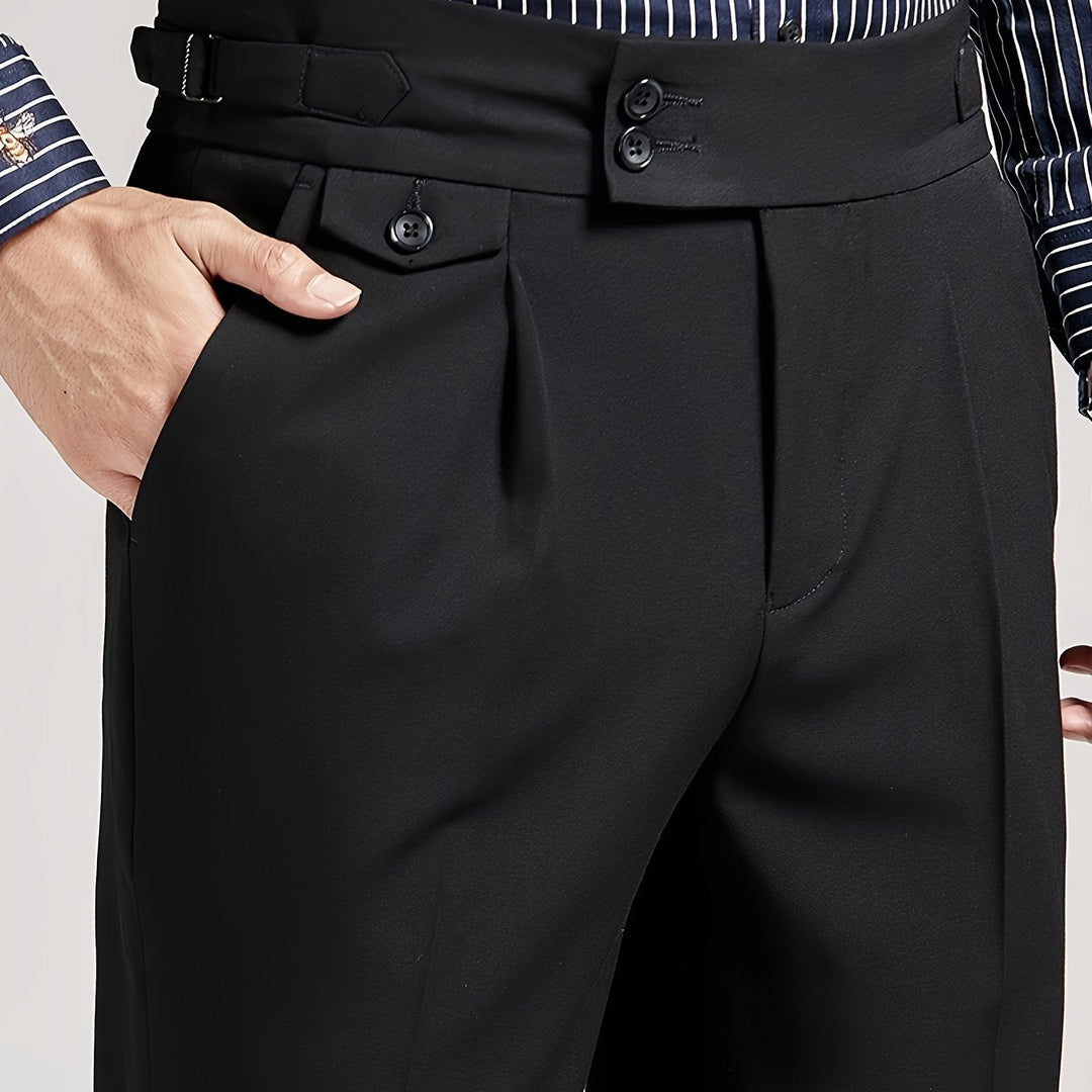 Tailored Single-Pleat Trousers for Men
