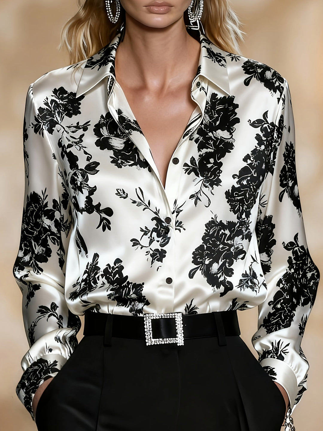 Floral Elegant Blouse for Women