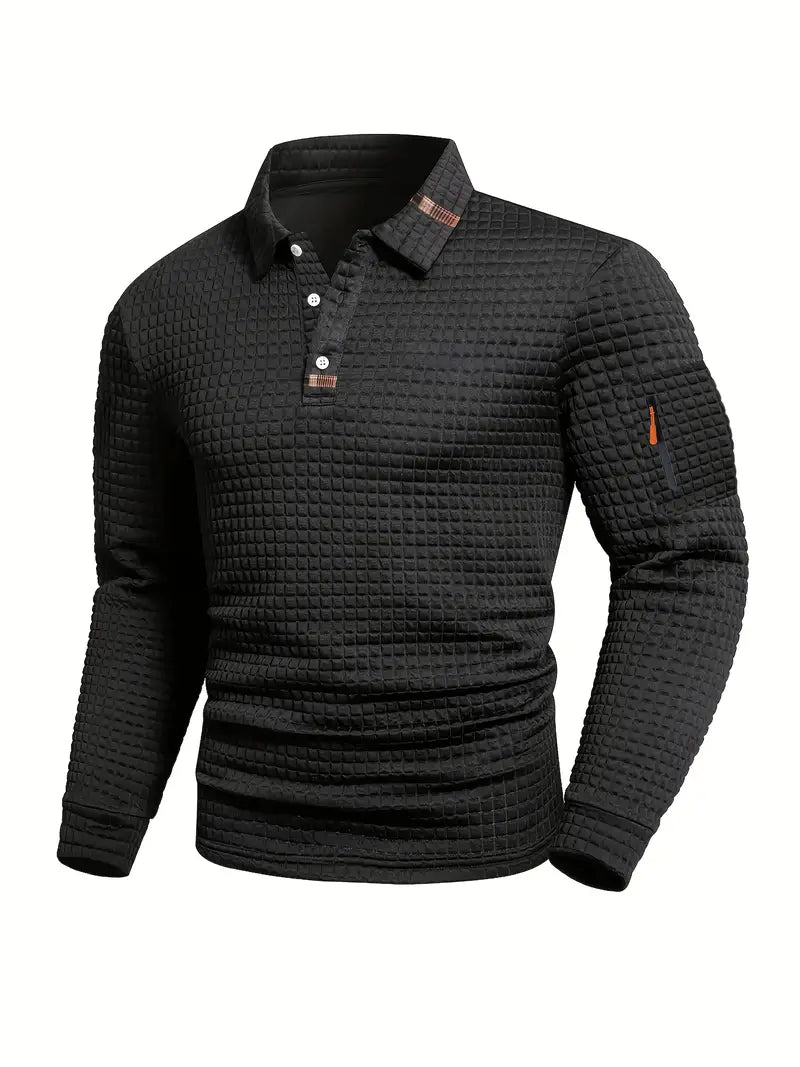 Polo Shirt with Sleeve Pocket for Men