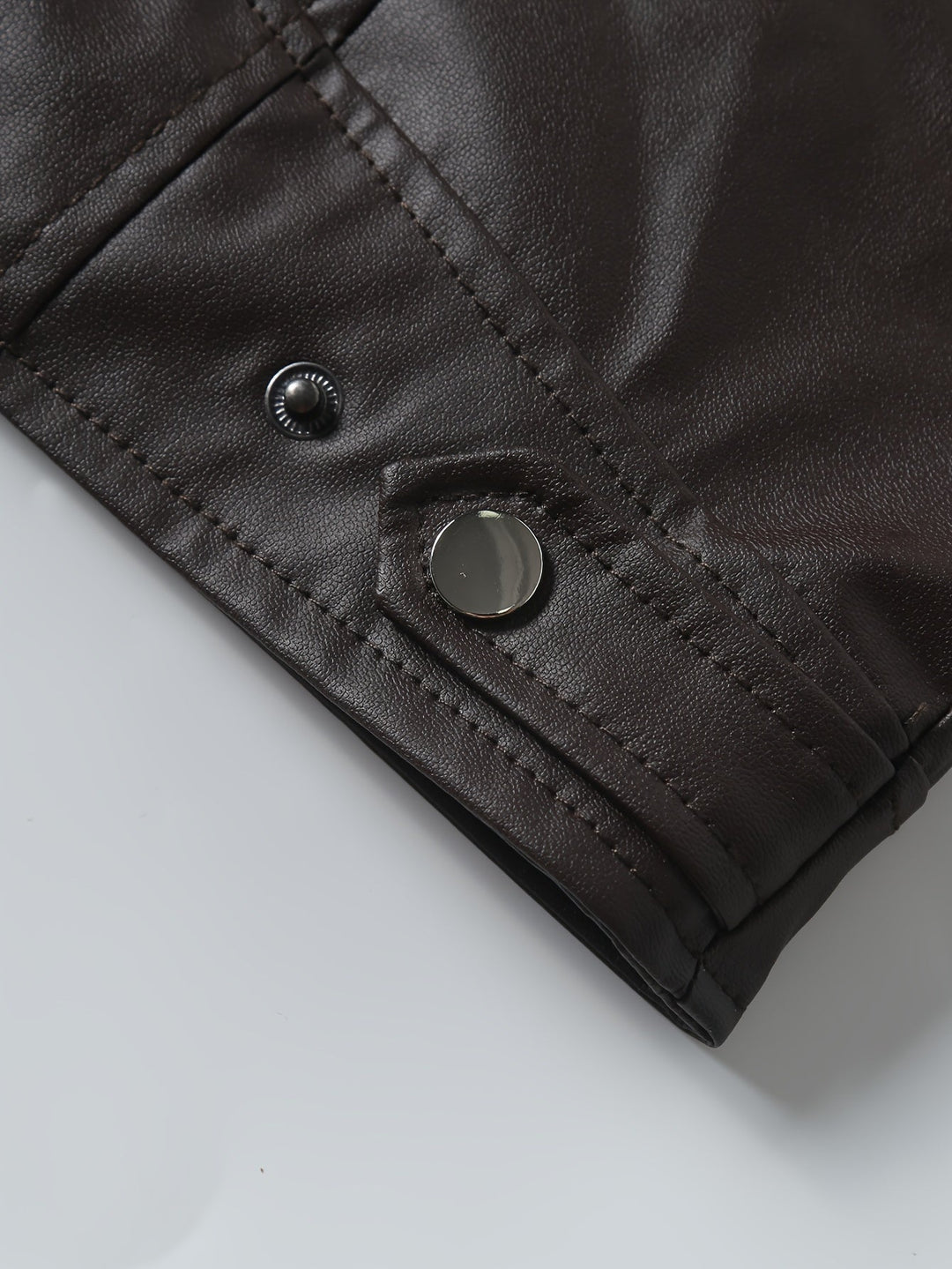 Stand-Collar Moto Jacket for Men