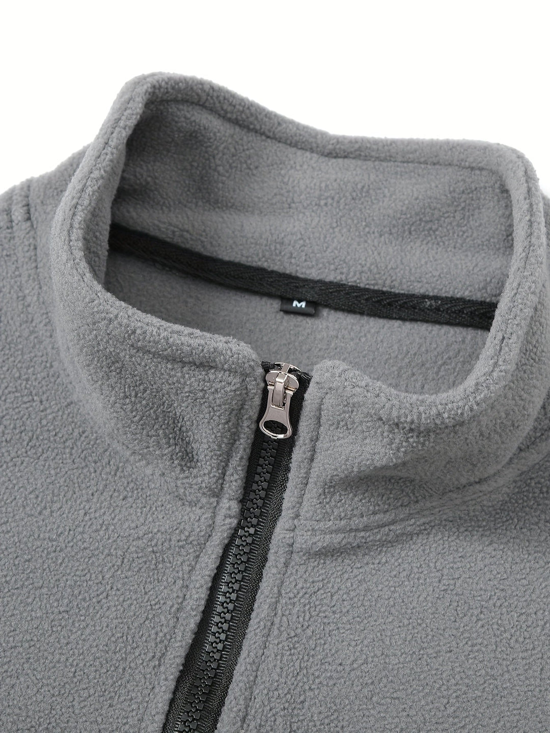 Half-Zip Stand-Collar Pullover for Men, Plus Size