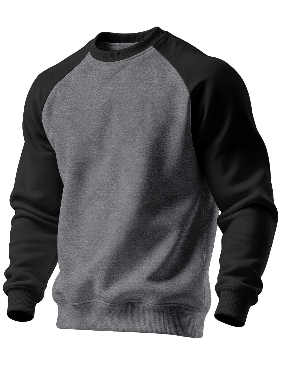 Classic Raglan Crew Neck Sweatshirt for Men