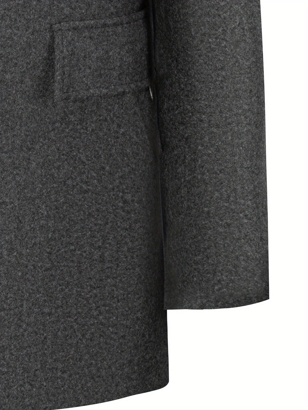 Refined Single-Breasted Overcoat for Men
