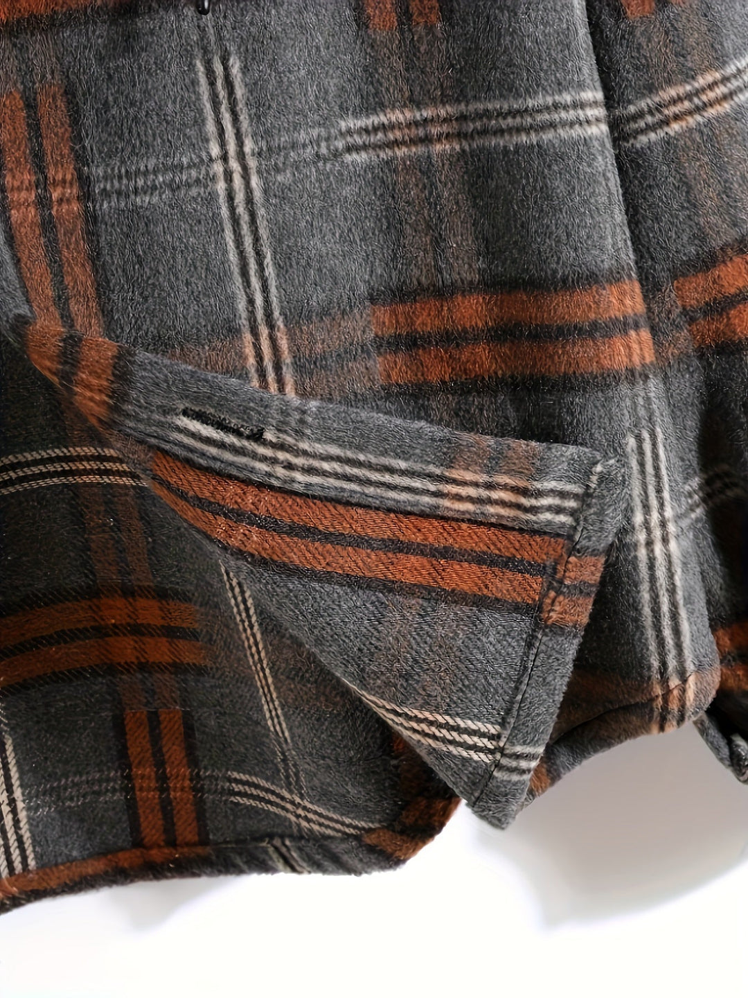 Men's Christmas Plaid Hooded Jacket