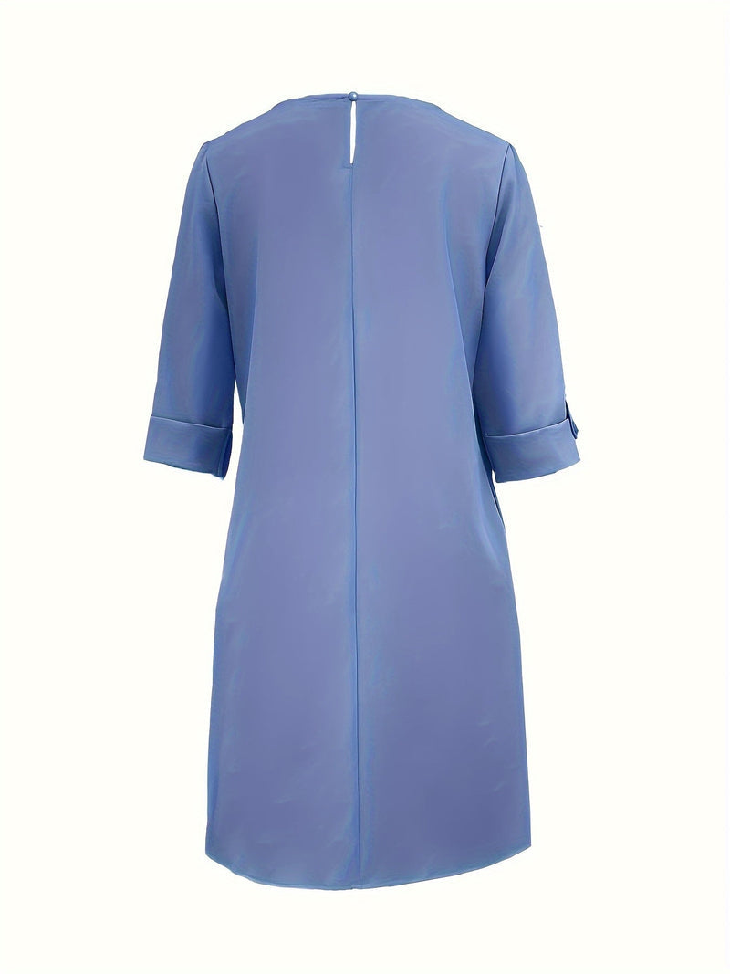 Round Neck Dress, Women's Comfortable Fit