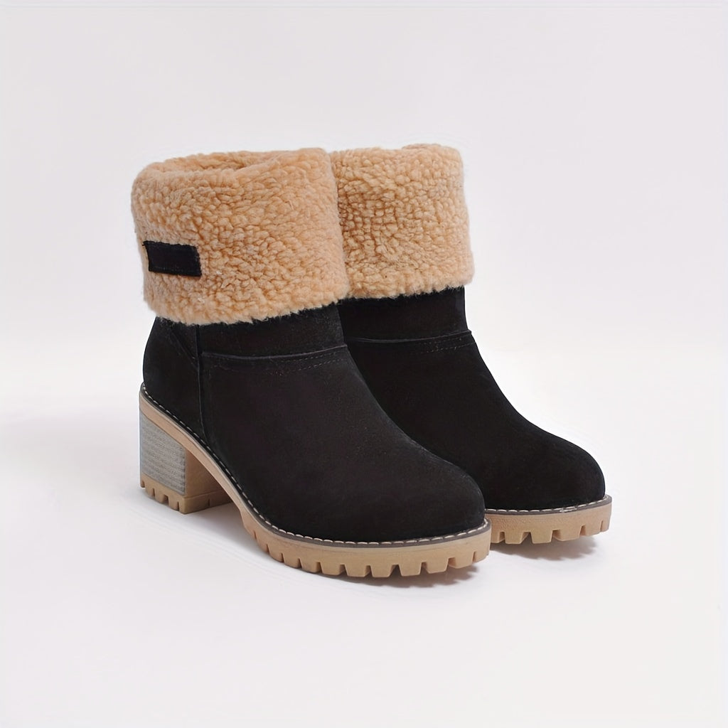 Cuffed Ankle Boots, Women's Cozy Fit