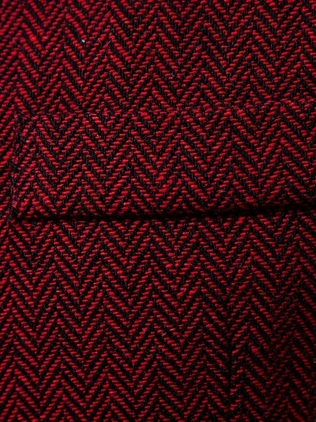 Burgundy Herringbone Single-Breasted Vest for Men
