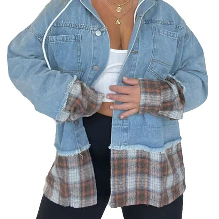 Women's Plaid Winter Coat