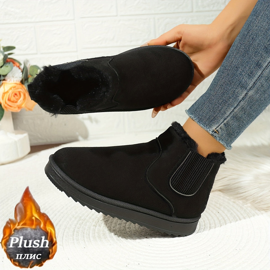 Platform Ankle Boots for Women, Cozy Style