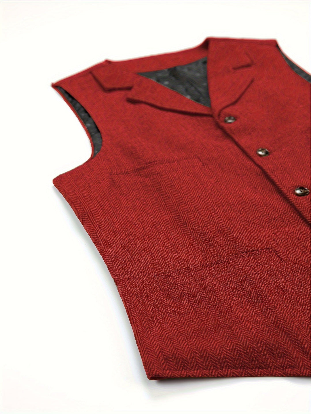 Heritage Herringbone Vest for Men, Plus Size