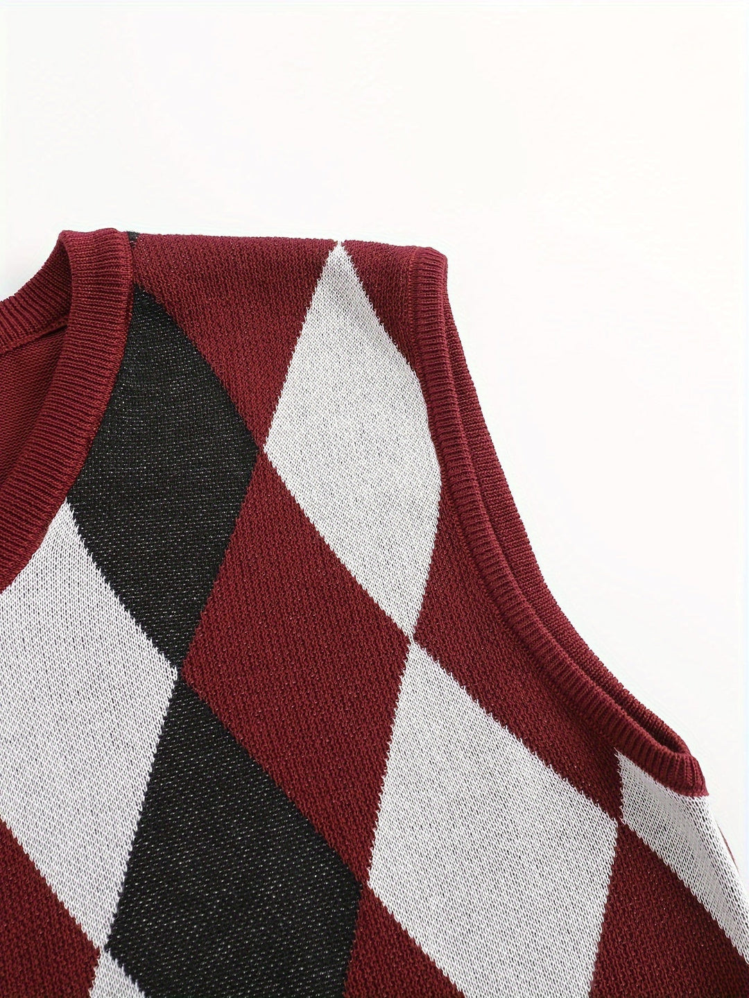 Argyle Sweater Vest, Men's Classic Fit