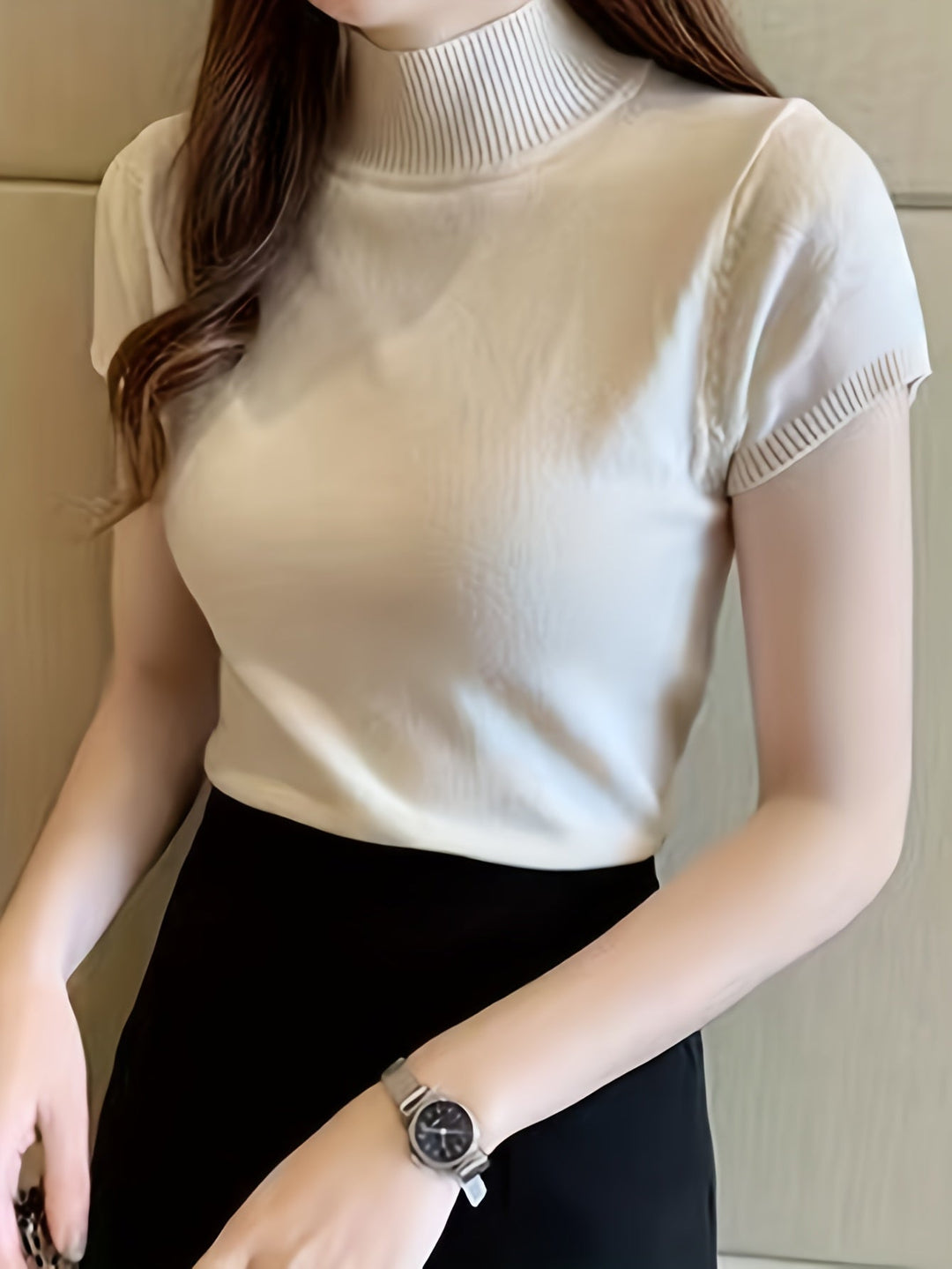 Ladies Refined Mock-Neck Top