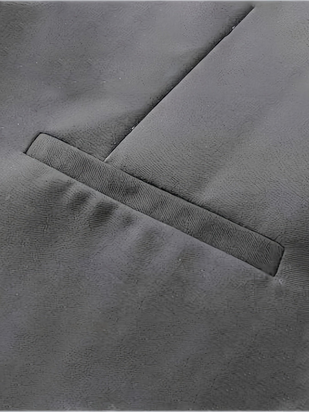 Grey Tailored V-Neck Vest for Men