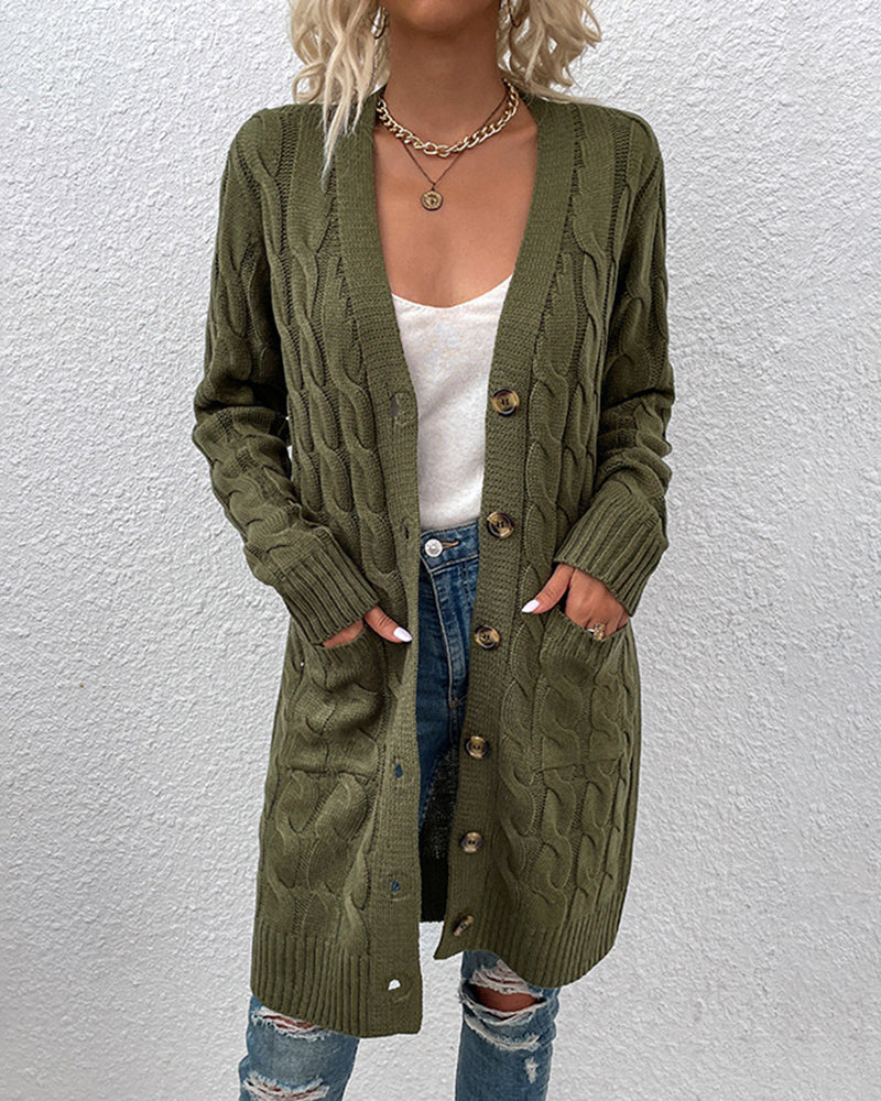 Women's Casual Long Sleeve Knit Sweater – Relaxed Fit