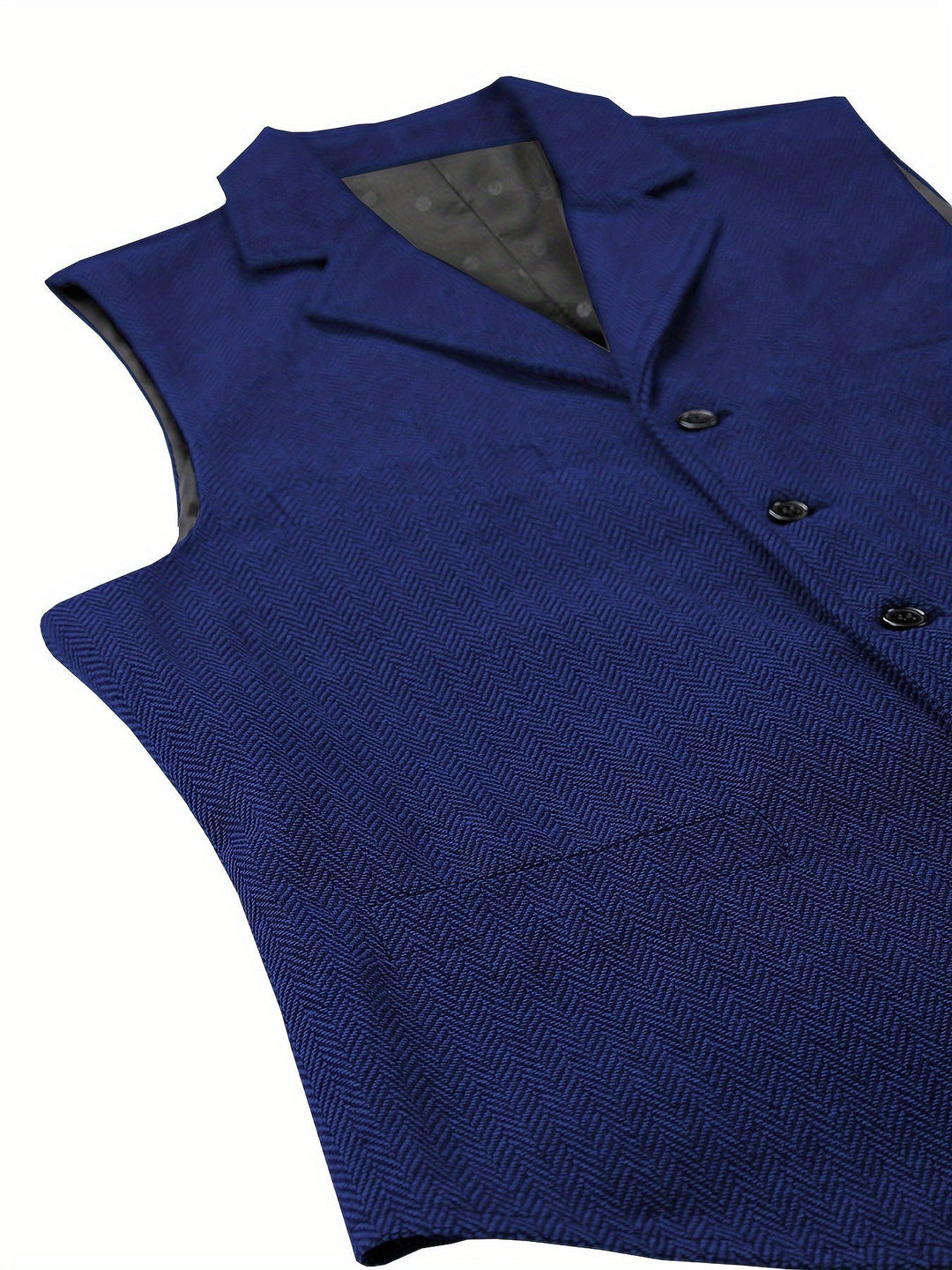 Refined Herringbone Waistcoat for Men