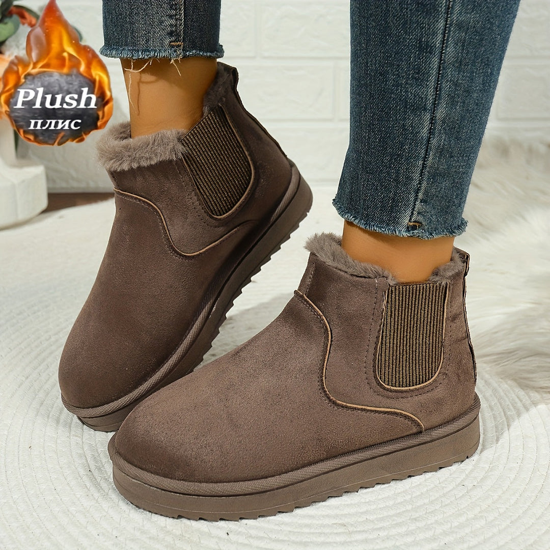 Platform Ankle Boots for Women, Cozy Style