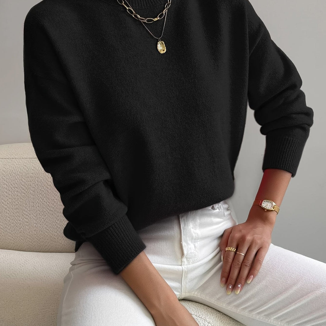 Mock Neck Sweater, Women's Refined Fit