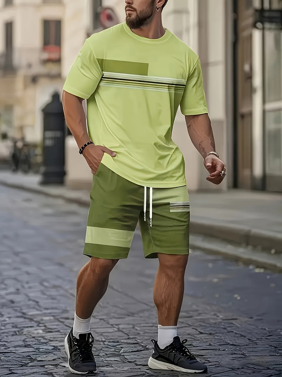 Two-Piece Summer Set for Men, Relaxed Style