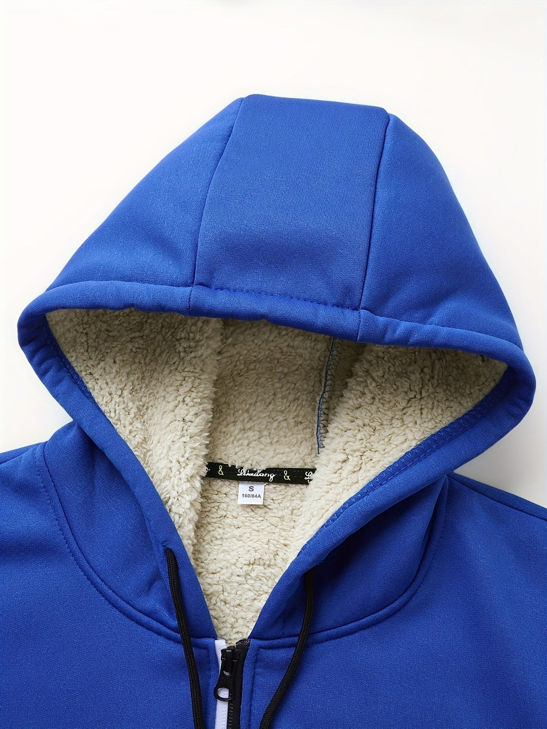 Cozy Hooded Zip-Up Jacket for Men, Plus Size