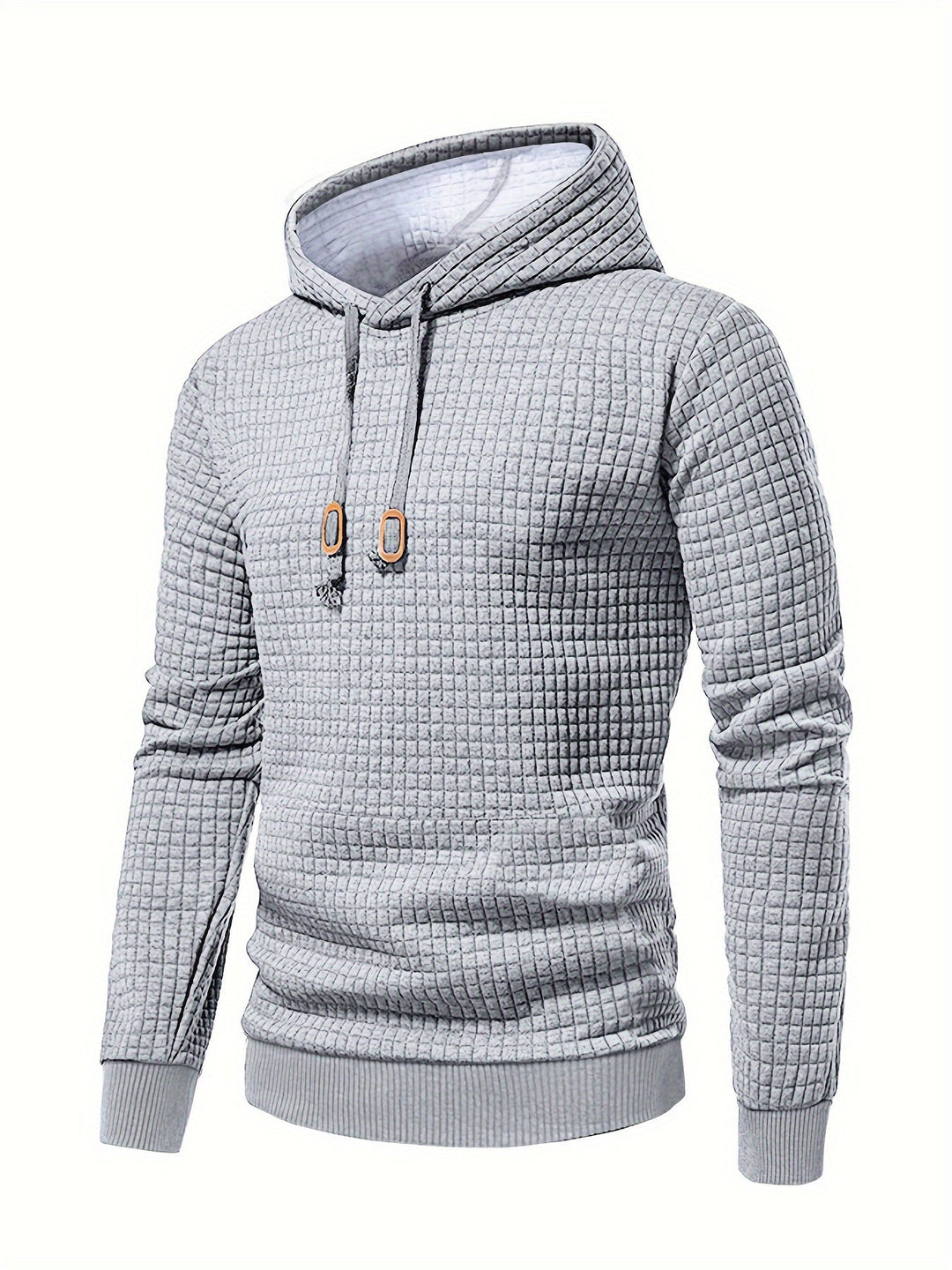 Textured Hooded Pullover Hoodie for Men