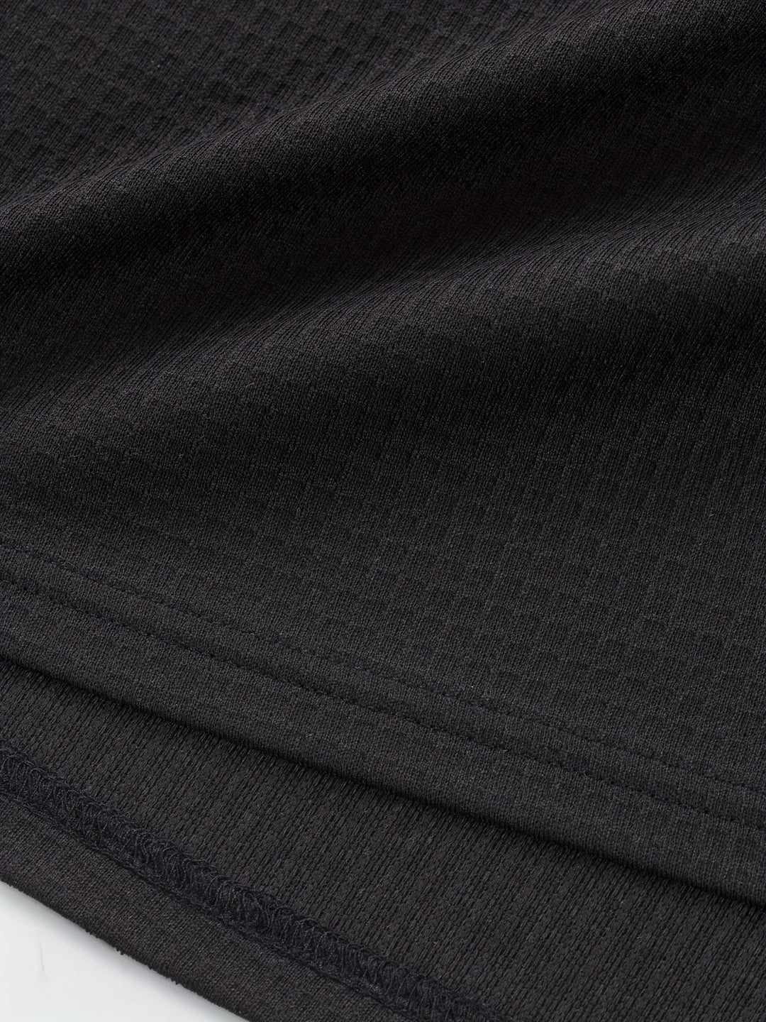 Textured Long-Sleeve Henley for Men, Plus Size