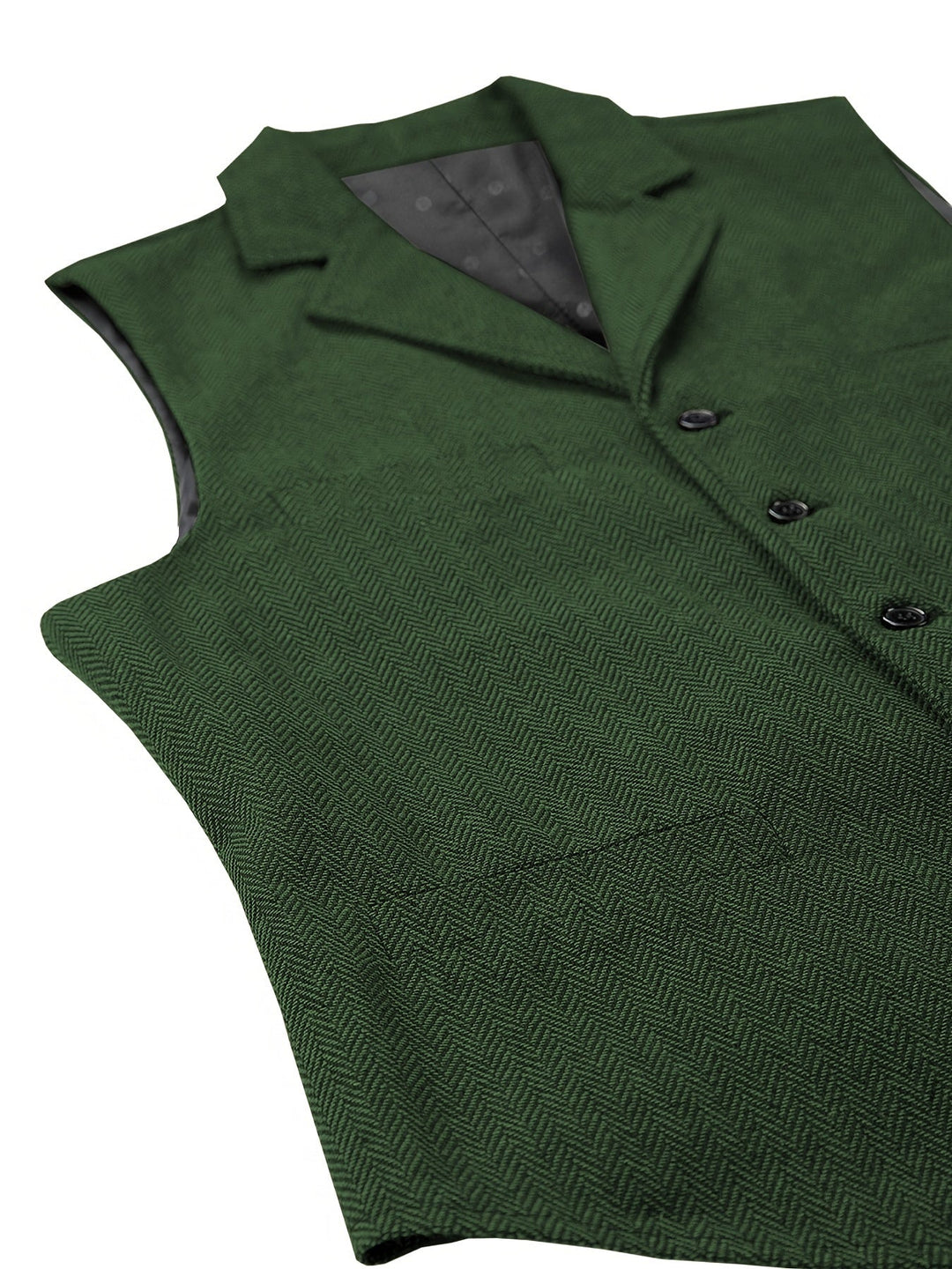 Refined Herringbone Waistcoat for Men