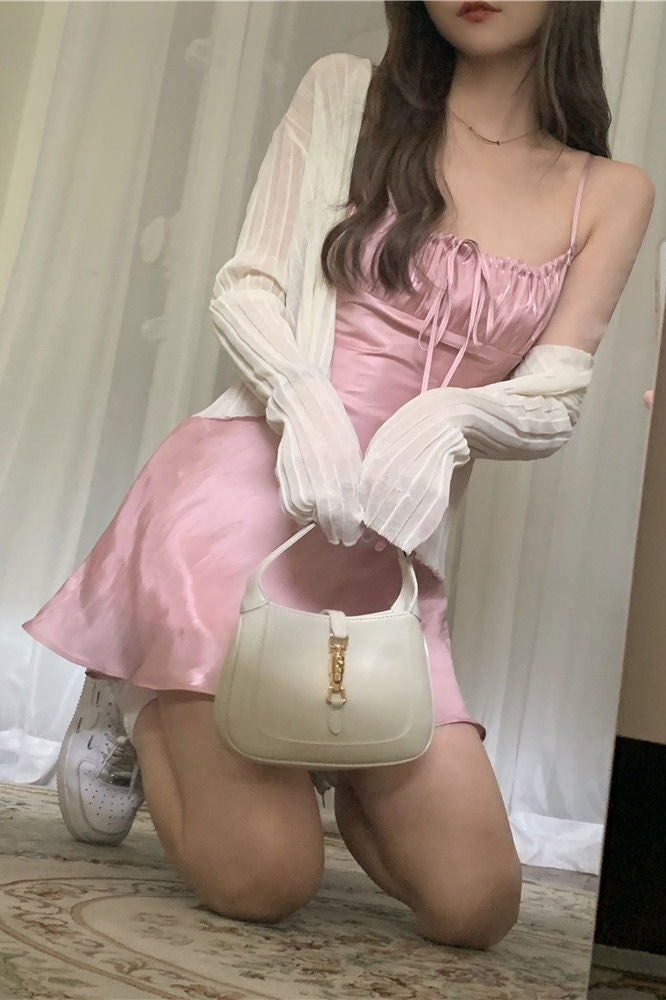 Women's Suspender Knit Dress
