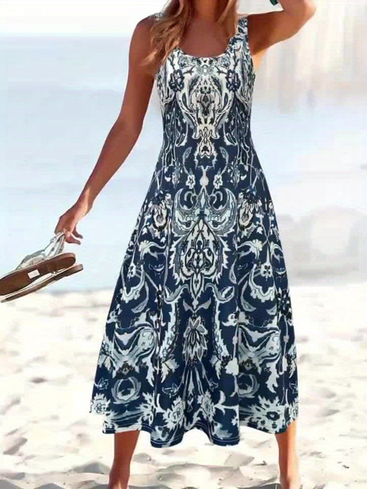 Women's Flowing Floral Maxi Dress