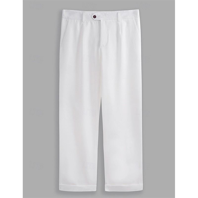 Pleated Trousers for Men, Tailored Style