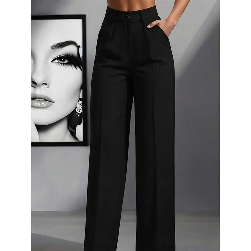 High-Waist Tailored Trousers for Women
