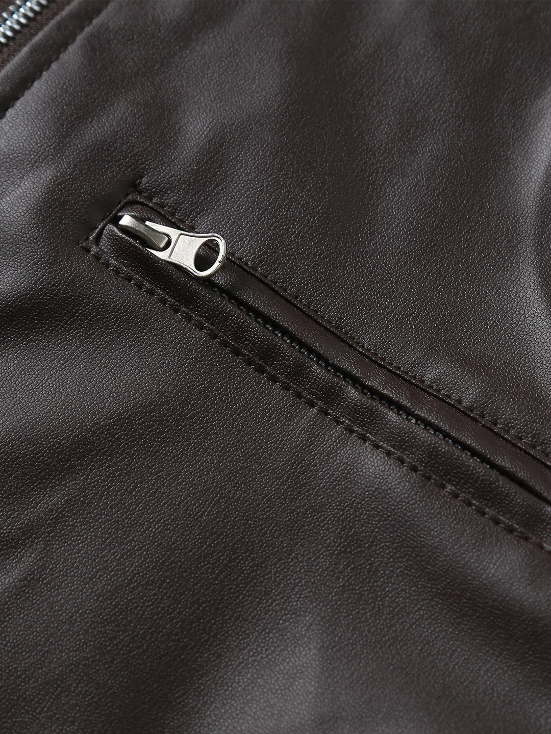 Stand-Collar Moto Jacket for Men