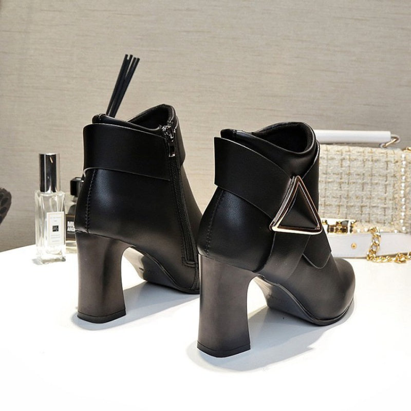 Refined Pointed-Toe Ankle Boots for Women