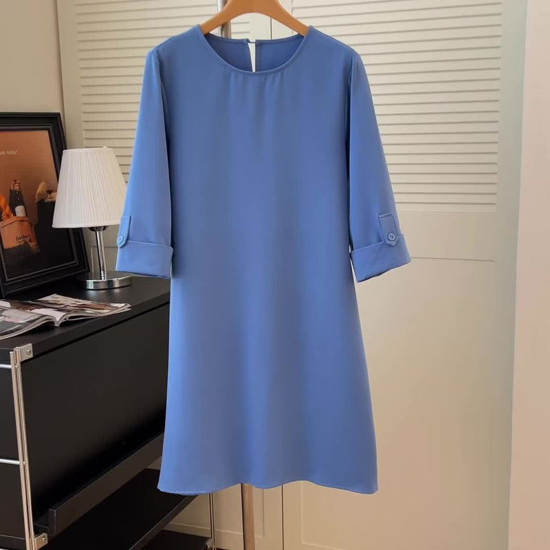 Round Neck Dress, Women's Comfortable Fit