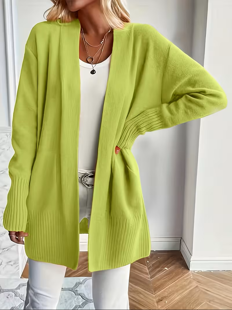 Open-Front Cardigan for Women, Relaxed Style