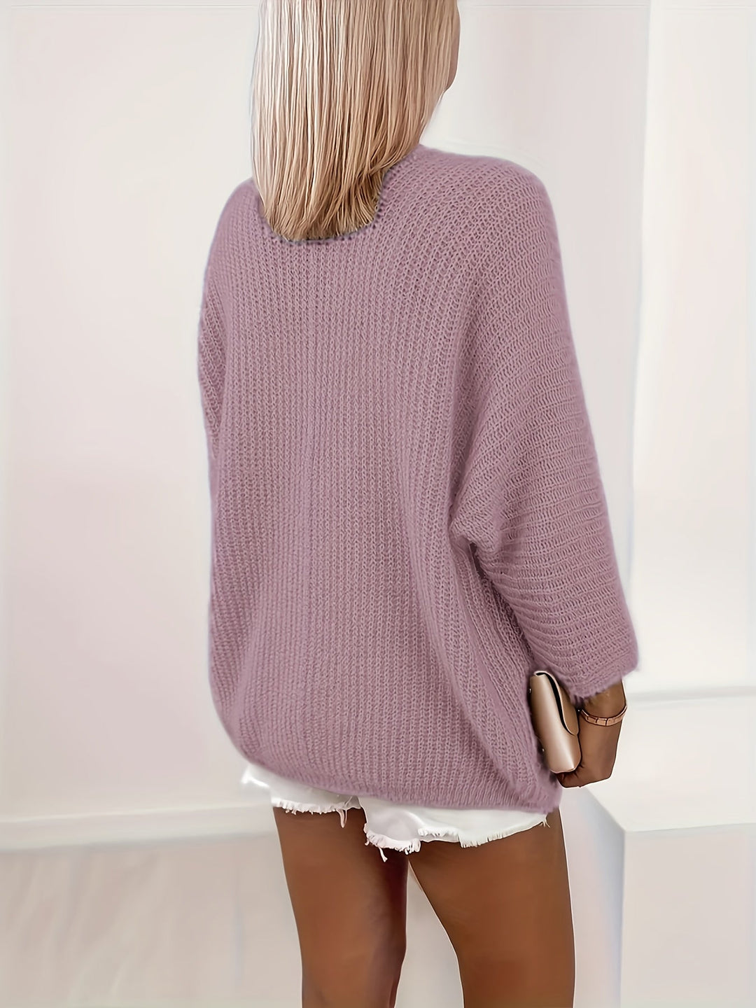Women's Relaxed Open-Front Cardigan