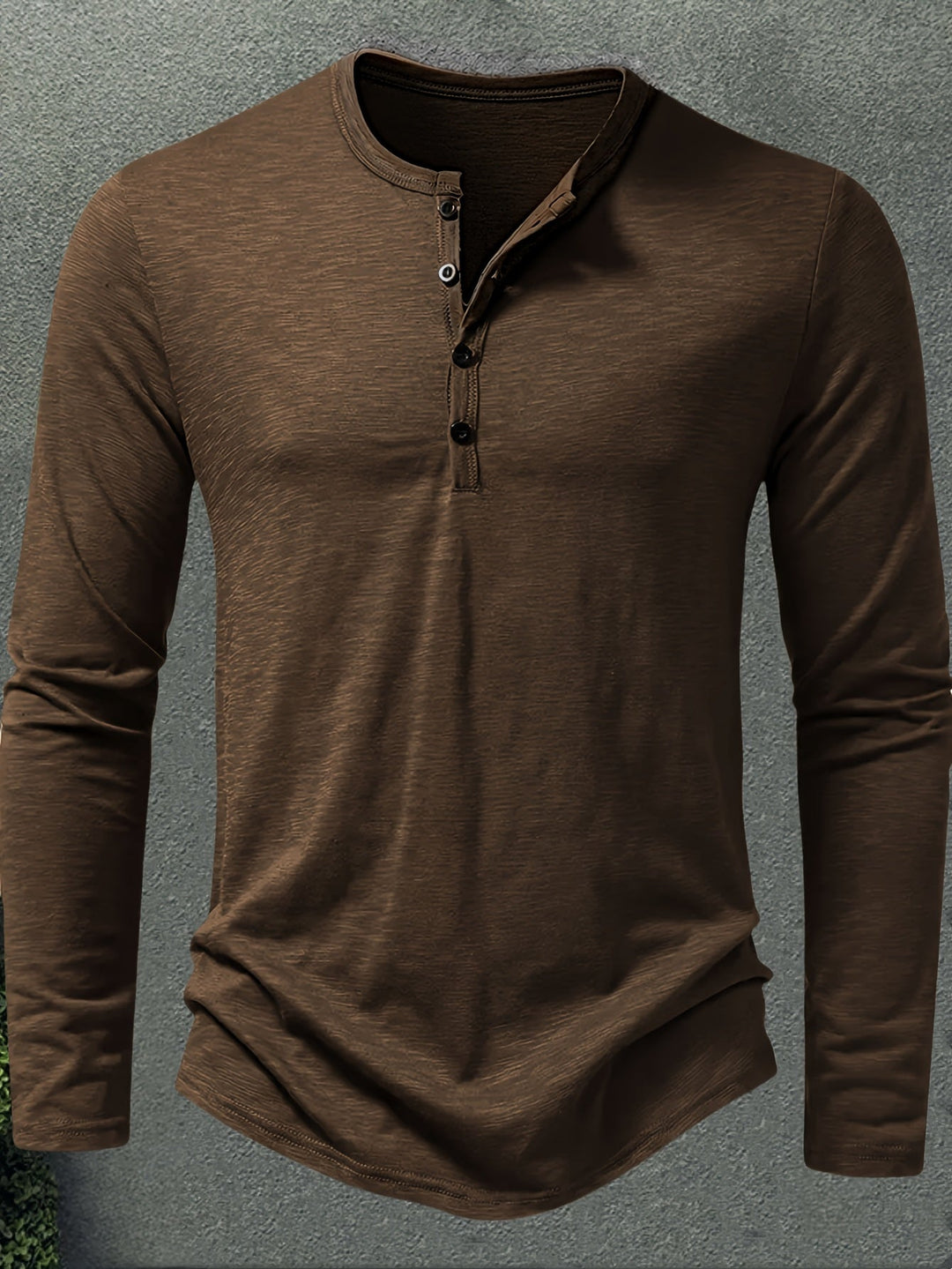 Men's Classic Button-Placket Henley