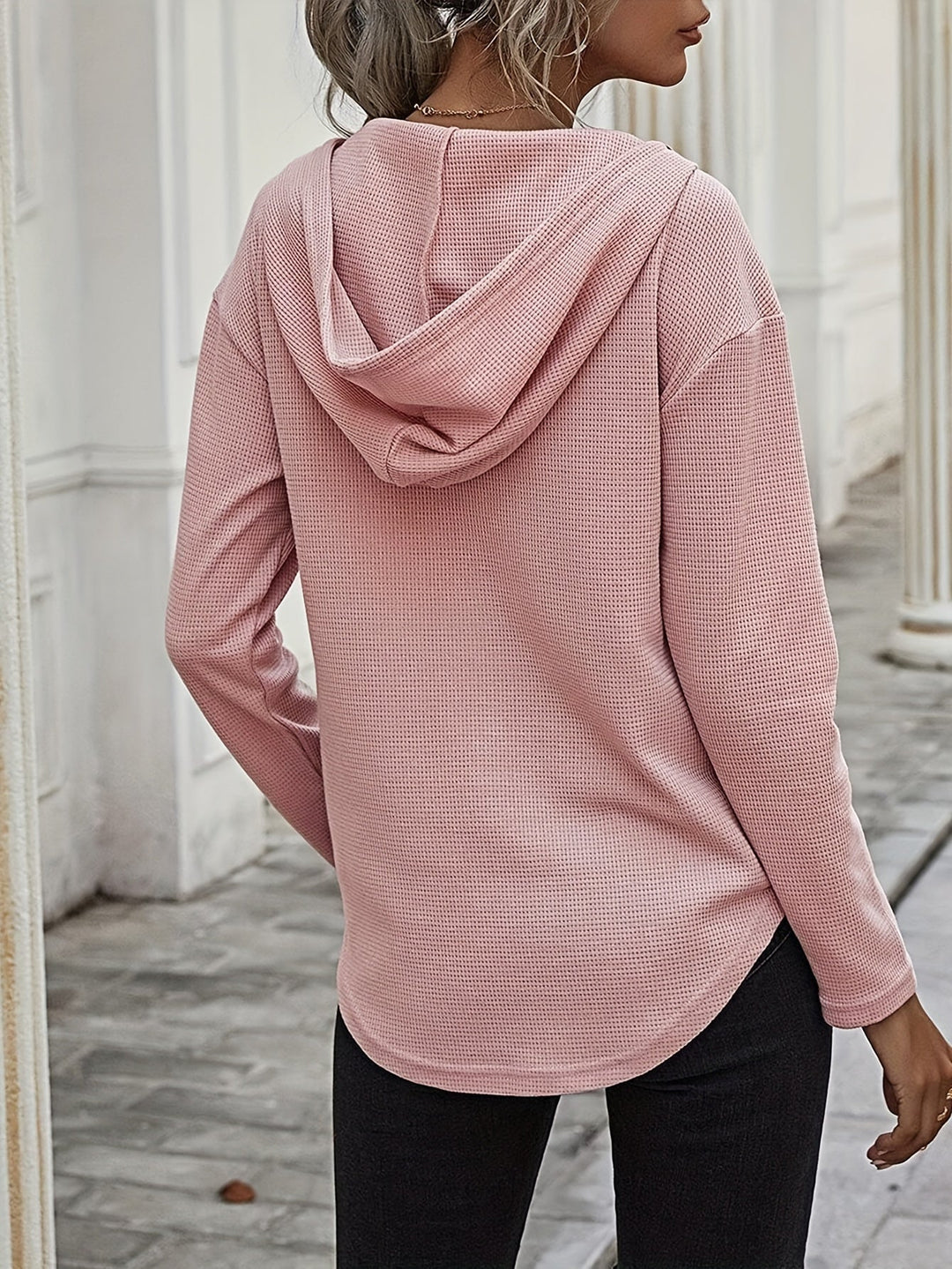 Women's Relaxed V-Neck Hoodie