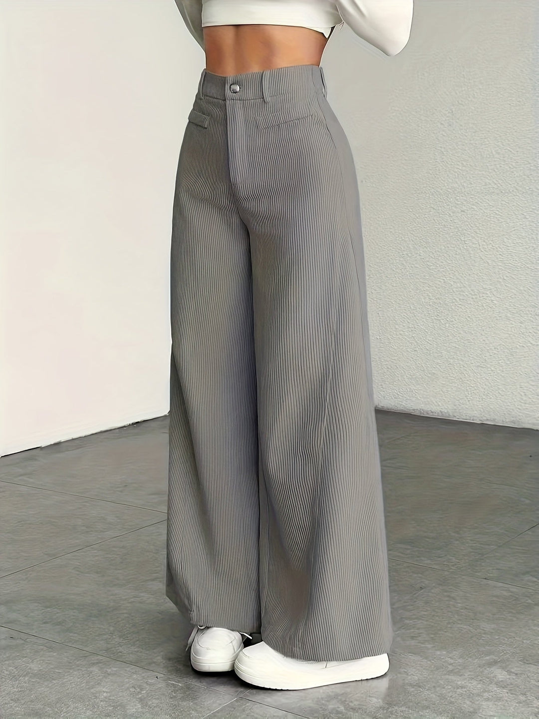 High-Waisted Wide-Leg Trousers for Women