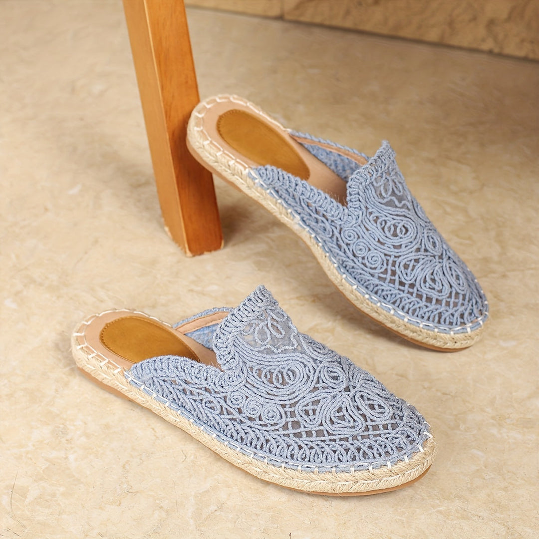 Woven Slip-On Mules for Women