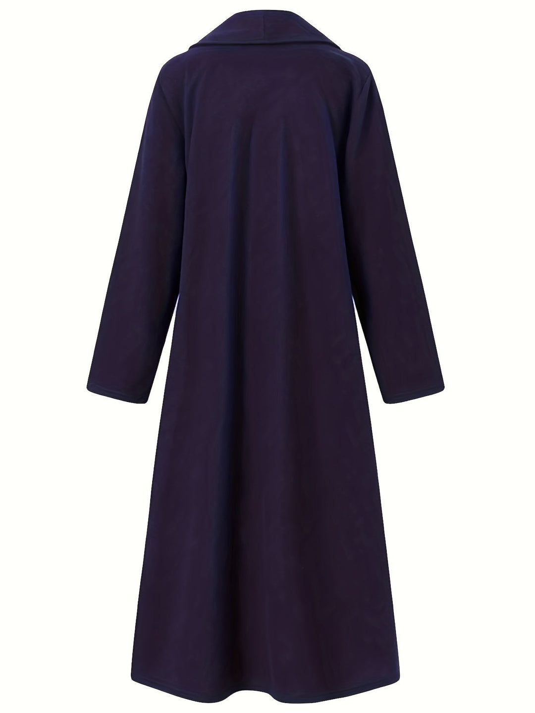 Elegant Longline Coat for Women, Plus Size