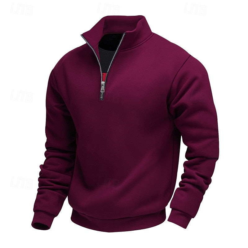 Quarter-Zip Sweatshirt, Men's Refined Fit