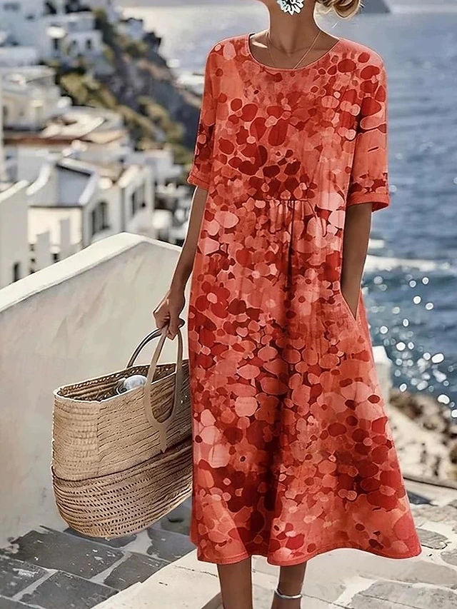 Breezy A-Line Summer Dress for Women, Plus Size