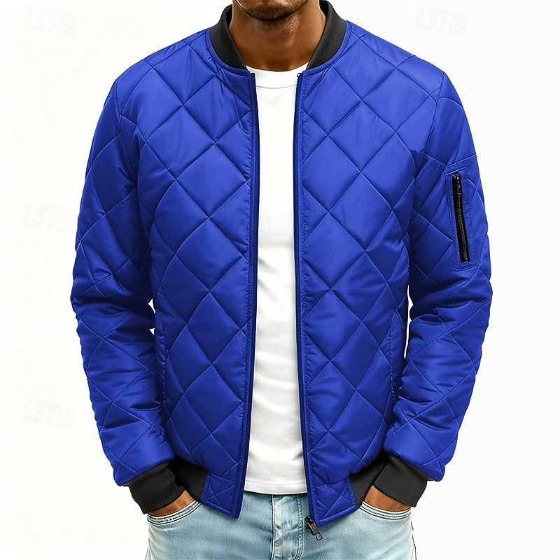 Quilted Bomber Jacket for Men
