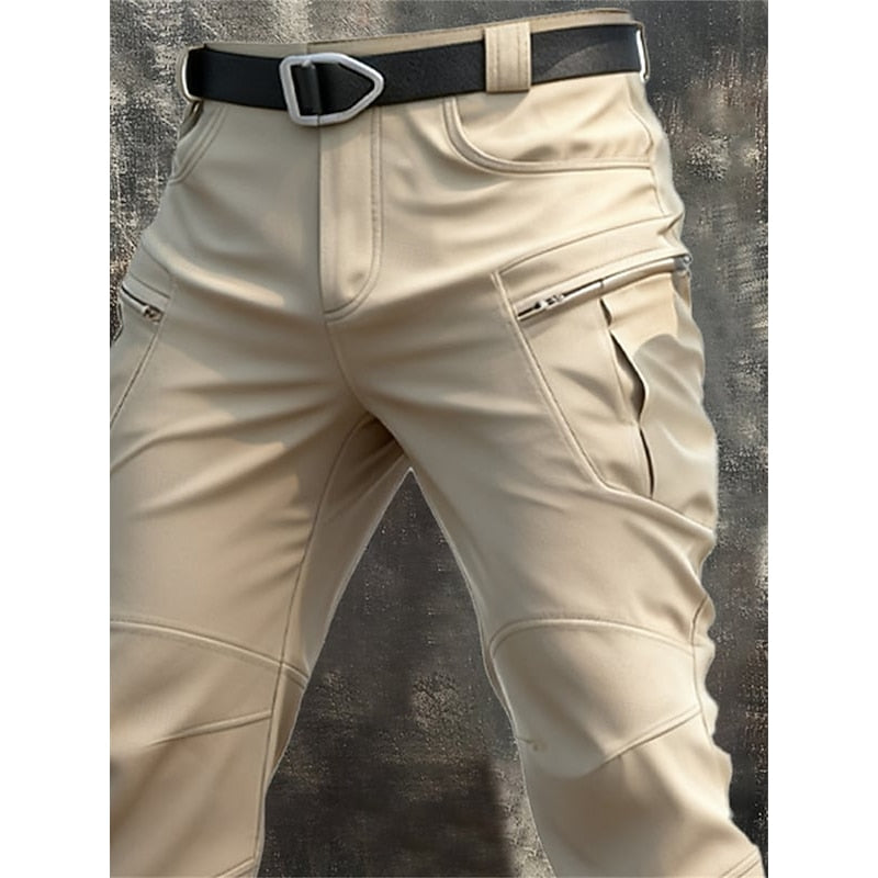 Rugged Multi-Pocket Cargo Pants for Men, Plus Size